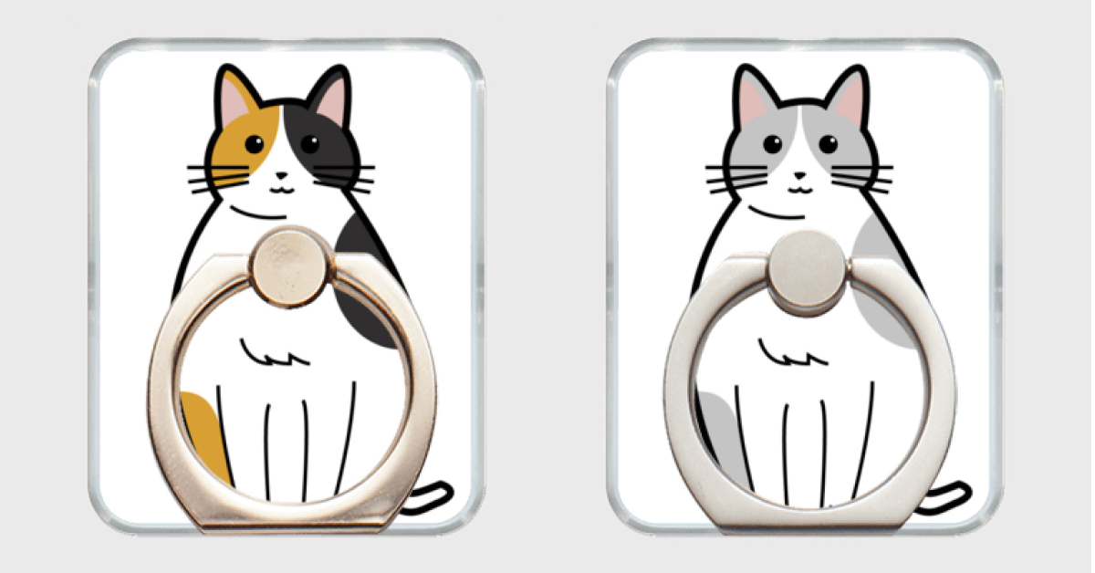 みけ&はいねこスマホリングセット