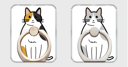 みけ＆はいねこスマホリングセット